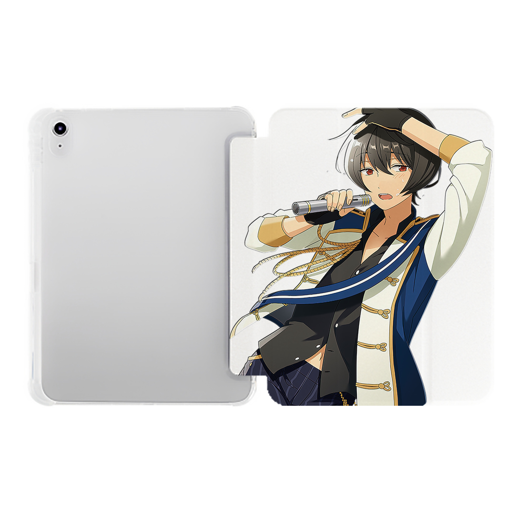 （画像用） あんさんぶるスターズ! Ensemble Stars IPad ケース ペン収納付き 三つ折りスタンド PUレザー×シリコン 対応機種9.5/10.5/10.9インチ
